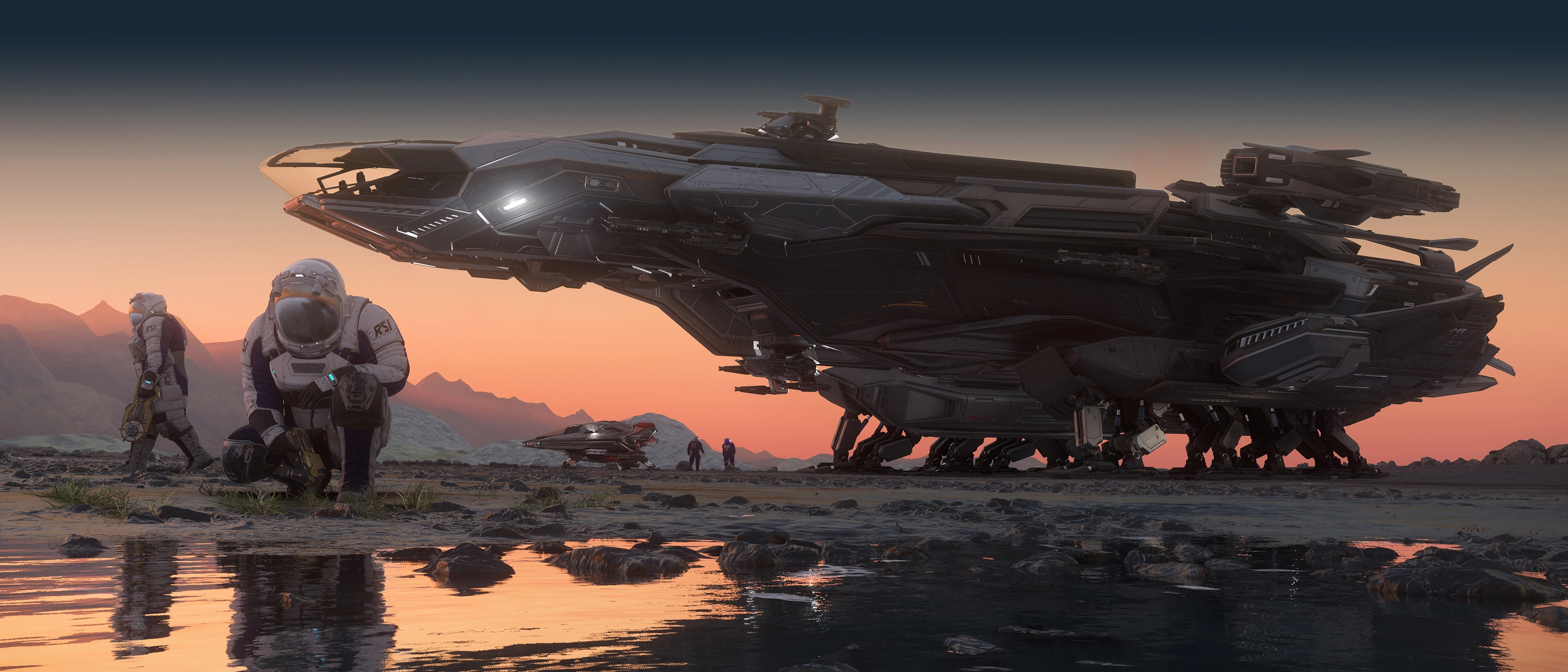 Render of the Constellation Mk V Centaurus landed
