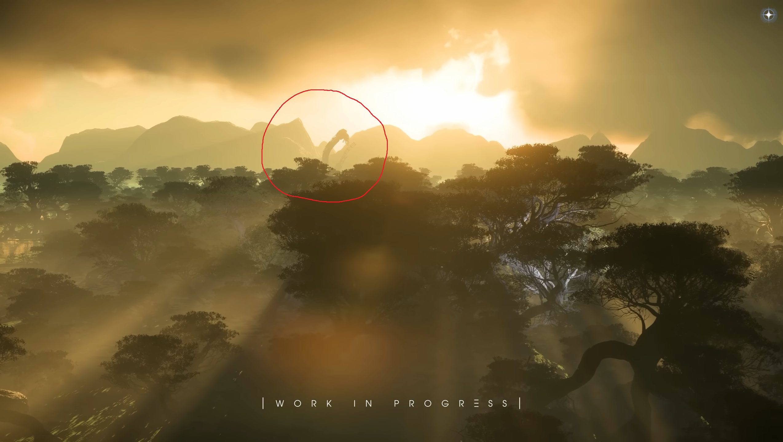 Unidentified structure in background at Nyx, photographed at CitizenCon