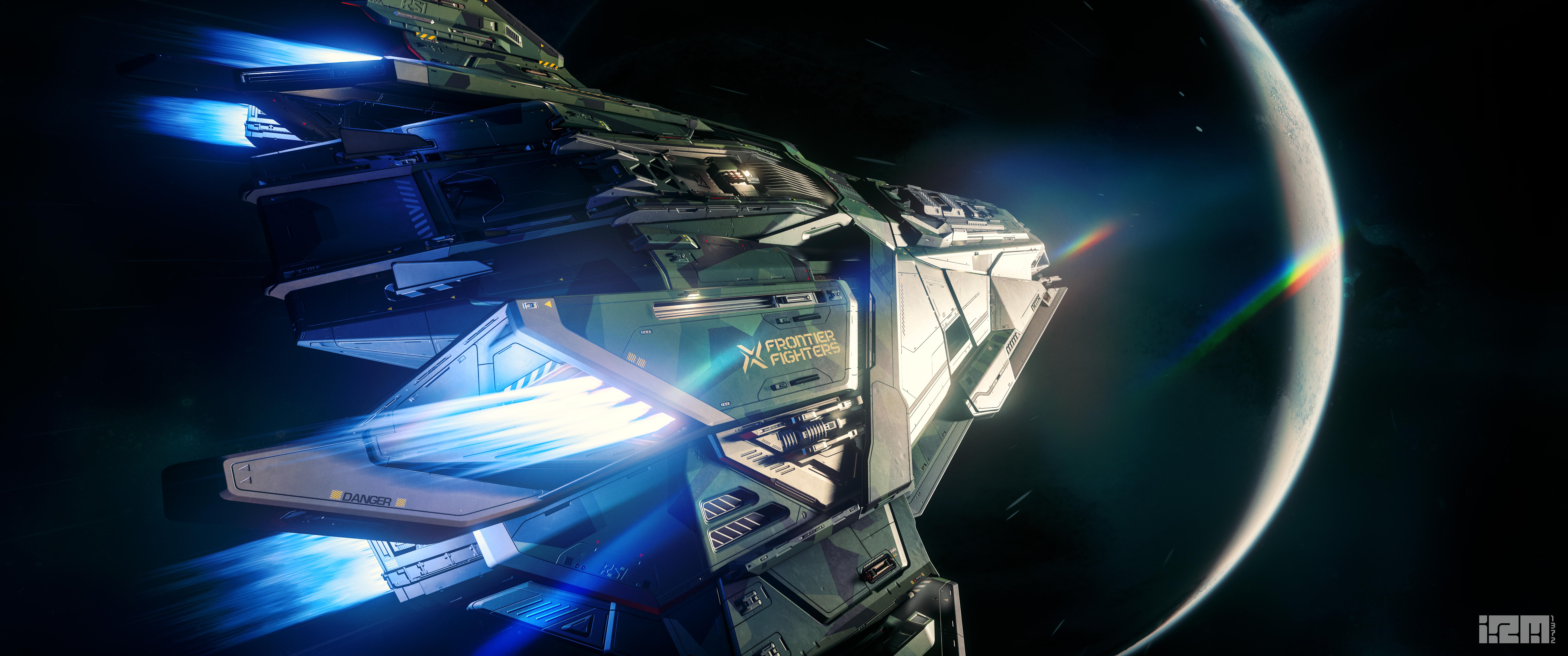 8600x3600 RSI Zeus Mk II ES with Frontier Fighters Paint