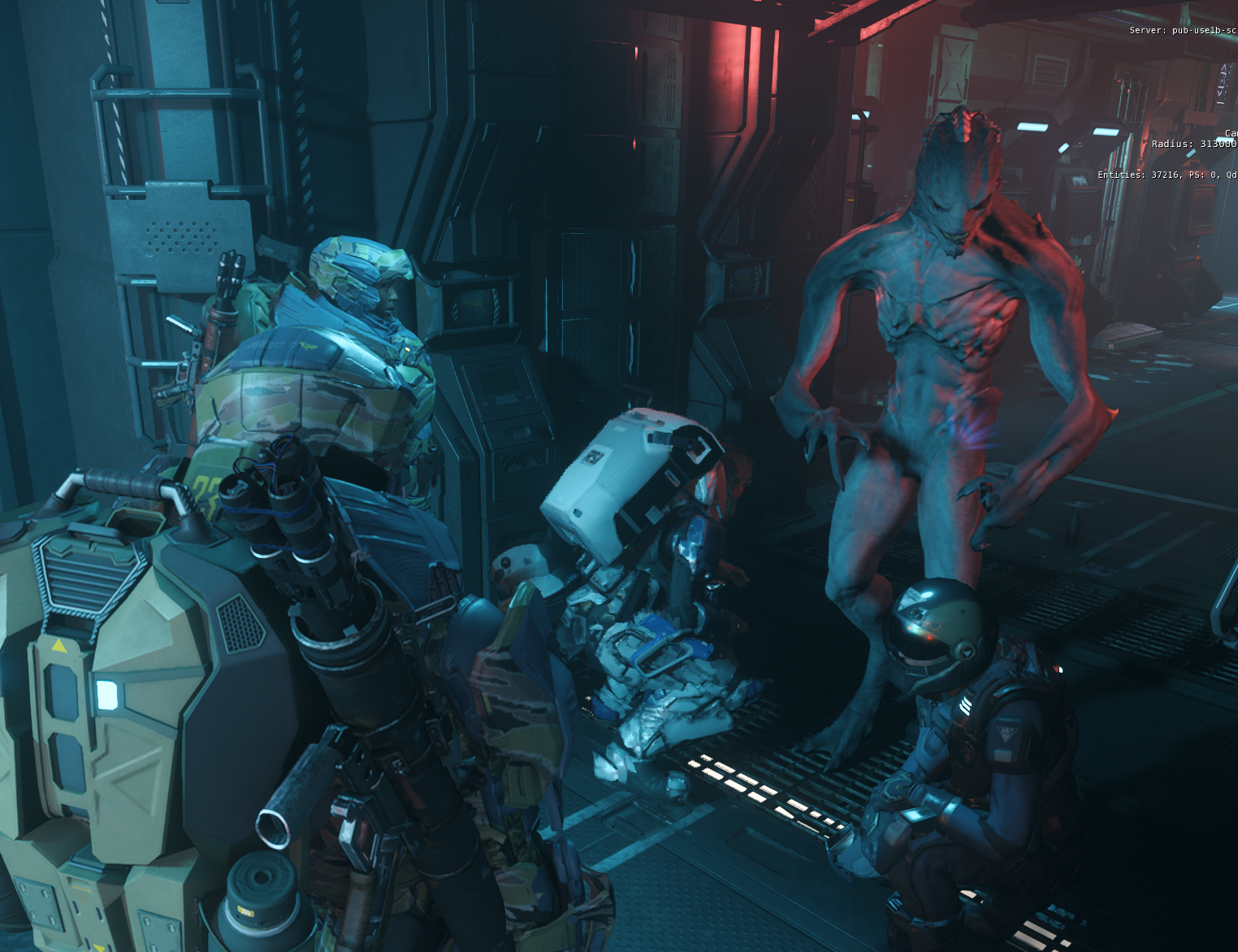 Why is a Vanduul chillin at Grim Hex lmao