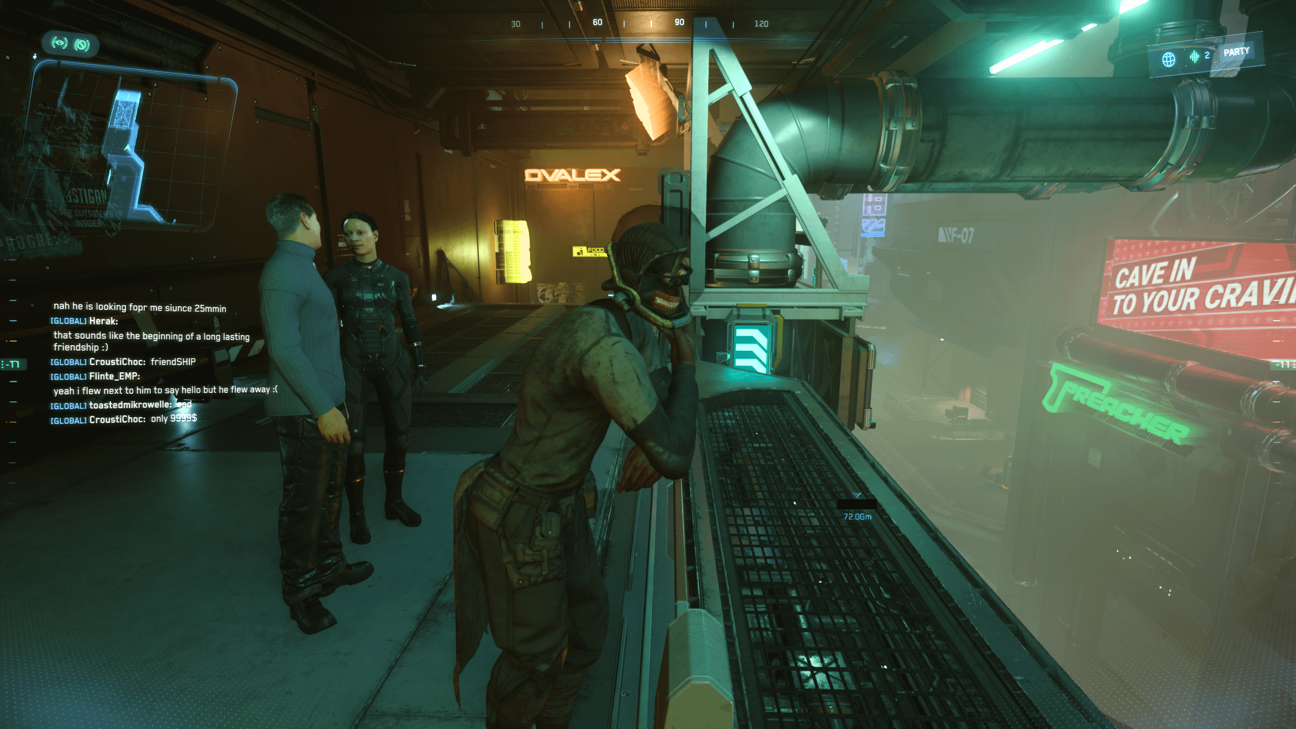 Glitch espectral detectado cerca de Area18, asociado por la comunidad con el Day of the Vara
