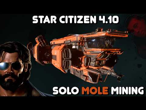 Star Citizen 4.10 Solo Mole Mining For HIGH QUALITY Minerals LIVE